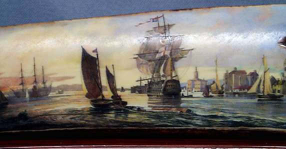 Sunset/harbor: close-up